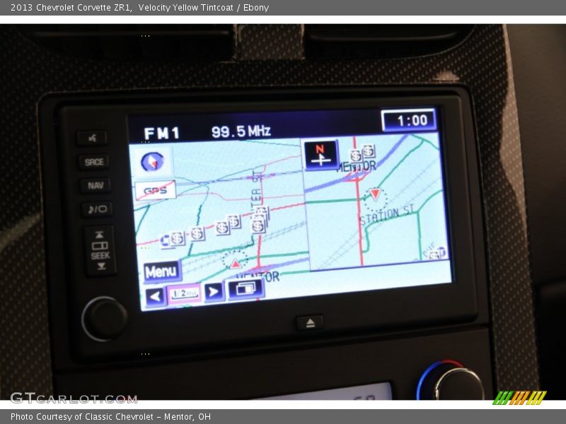 Navigation of 2013 Corvette ZR1