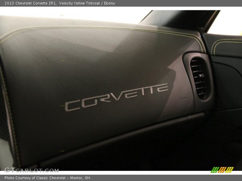 Velocity Yellow Tintcoat / Ebony 2013 Chevrolet Corvette ZR1