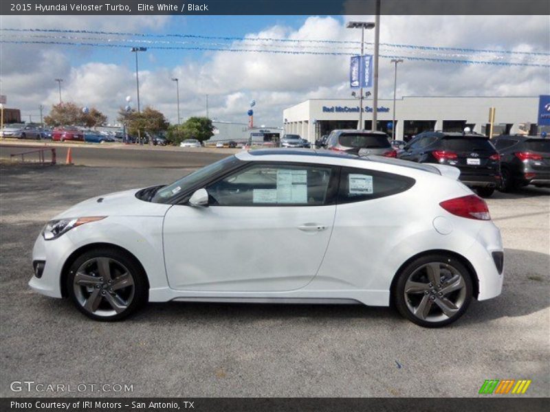 Elite White / Black 2015 Hyundai Veloster Turbo