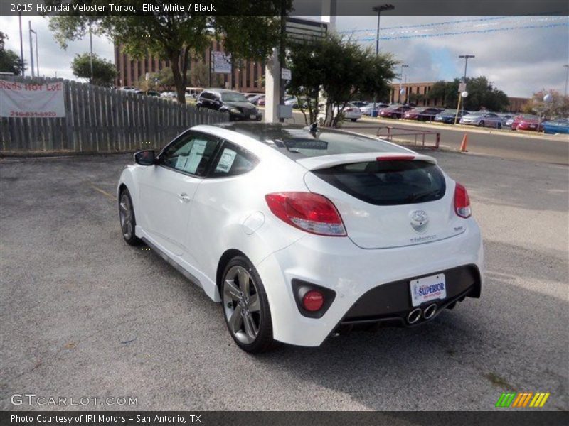 Elite White / Black 2015 Hyundai Veloster Turbo