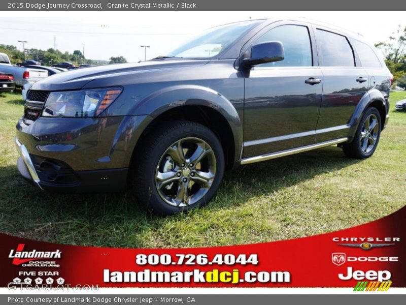 Granite Crystal Metallic / Black 2015 Dodge Journey Crossroad