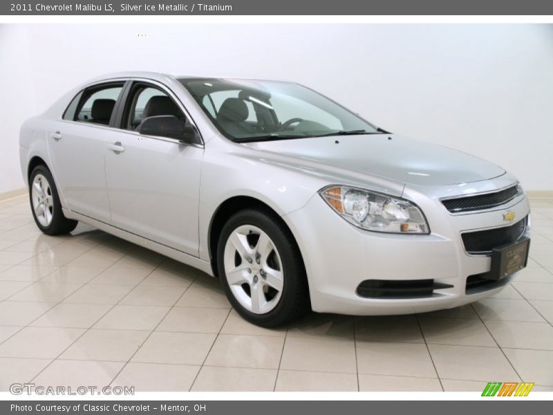 Silver Ice Metallic / Titanium 2011 Chevrolet Malibu LS