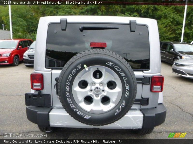 Billet Silver Metallic / Black 2015 Jeep Wrangler Unlimited Sahara 4x4