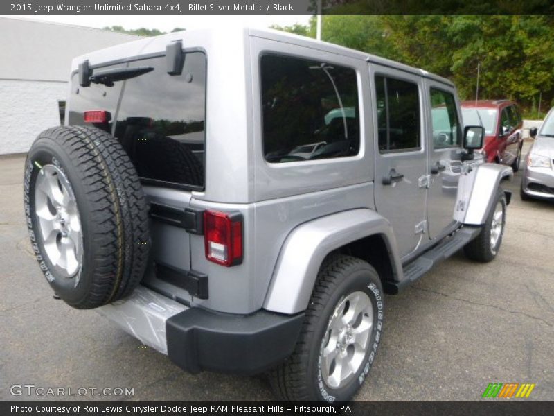 Billet Silver Metallic / Black 2015 Jeep Wrangler Unlimited Sahara 4x4