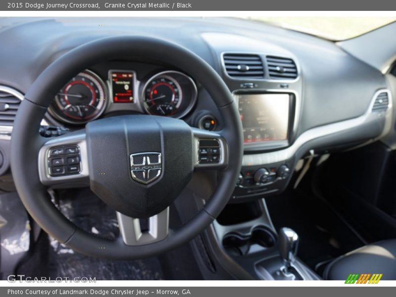 Granite Crystal Metallic / Black 2015 Dodge Journey Crossroad
