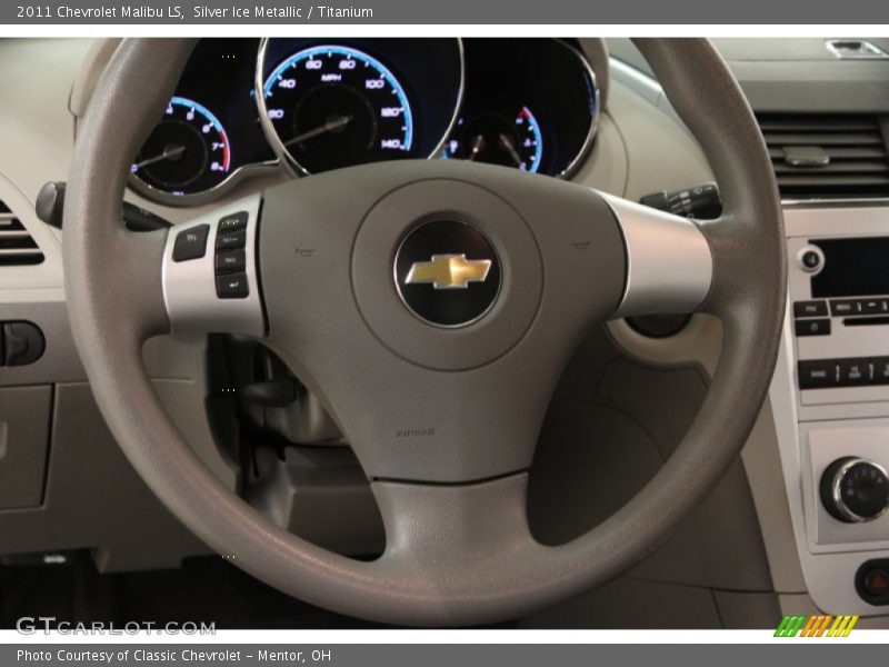Silver Ice Metallic / Titanium 2011 Chevrolet Malibu LS