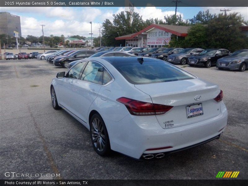 Casablanca White / Black 2015 Hyundai Genesis 5.0 Sedan