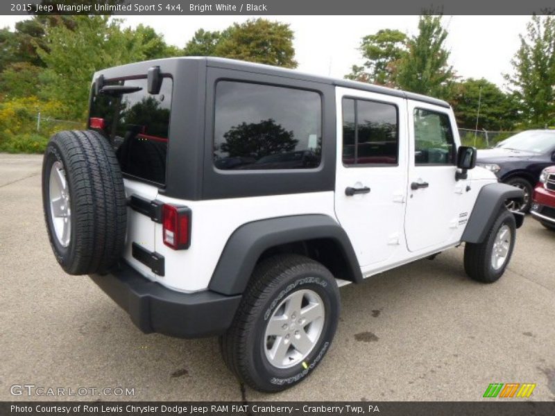 Bright White / Black 2015 Jeep Wrangler Unlimited Sport S 4x4