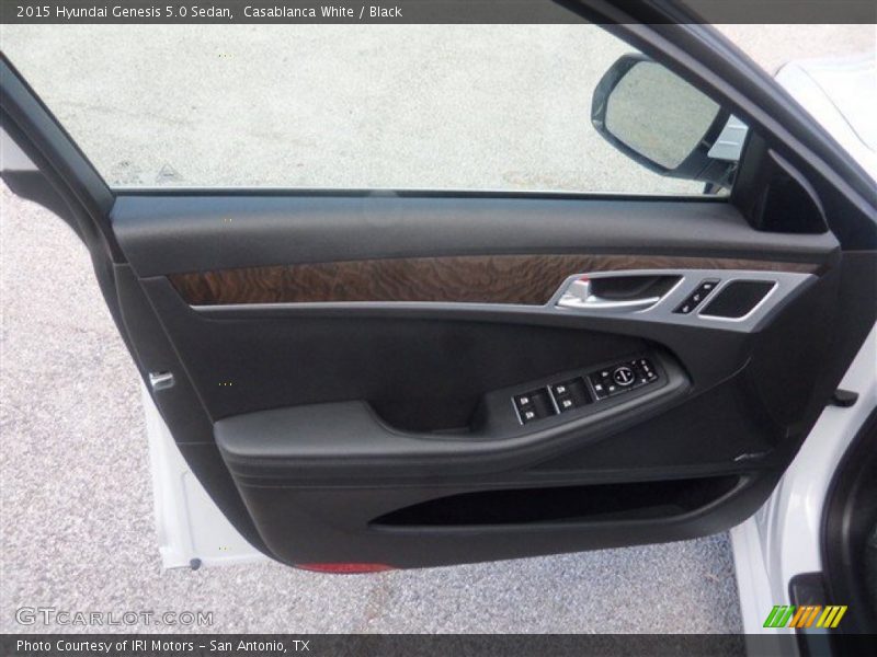 Casablanca White / Black 2015 Hyundai Genesis 5.0 Sedan