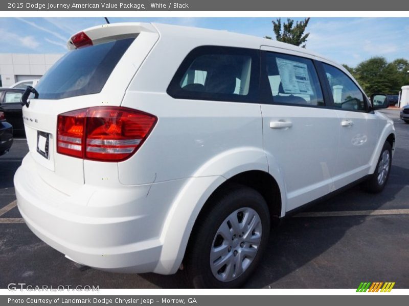 White / Black 2015 Dodge Journey American Value Package