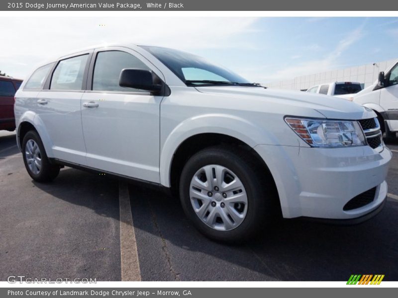 White / Black 2015 Dodge Journey American Value Package
