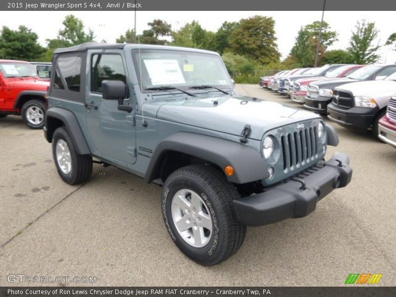 Anvil / Black 2015 Jeep Wrangler Sport S 4x4