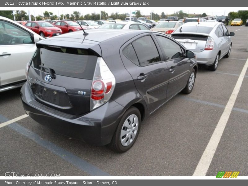 Magnetic Gray Metallic / Light Blue Gray/Black 2013 Toyota Prius c Hybrid Two