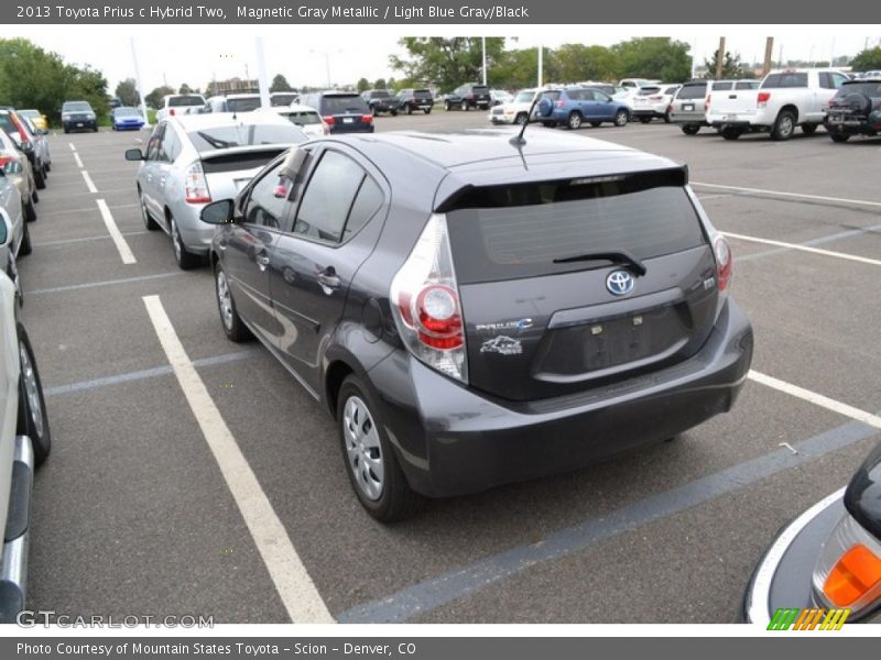 Magnetic Gray Metallic / Light Blue Gray/Black 2013 Toyota Prius c Hybrid Two