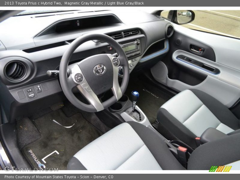 Magnetic Gray Metallic / Light Blue Gray/Black 2013 Toyota Prius c Hybrid Two