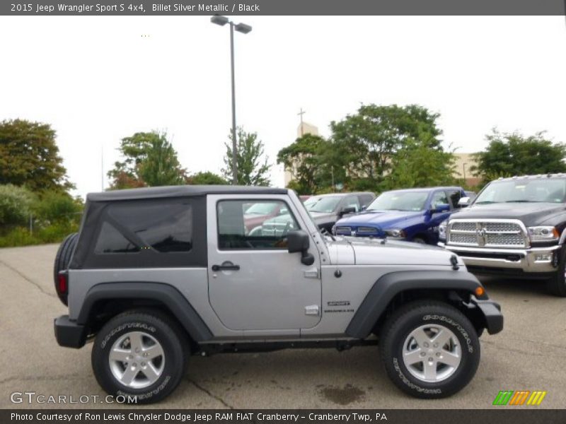 Billet Silver Metallic / Black 2015 Jeep Wrangler Sport S 4x4