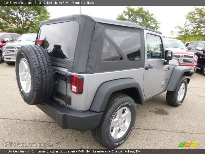 Billet Silver Metallic / Black 2015 Jeep Wrangler Sport S 4x4