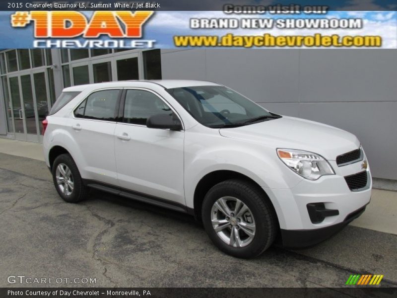 Summit White / Jet Black 2015 Chevrolet Equinox LS