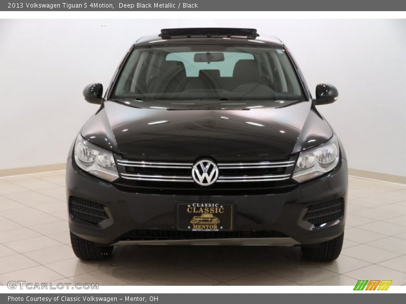 Deep Black Metallic / Black 2013 Volkswagen Tiguan S 4Motion