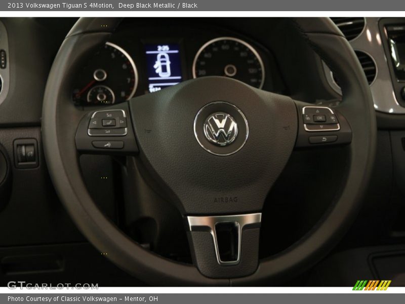 Deep Black Metallic / Black 2013 Volkswagen Tiguan S 4Motion
