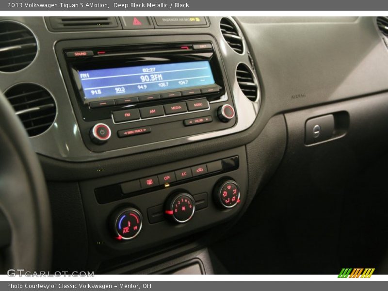 Deep Black Metallic / Black 2013 Volkswagen Tiguan S 4Motion