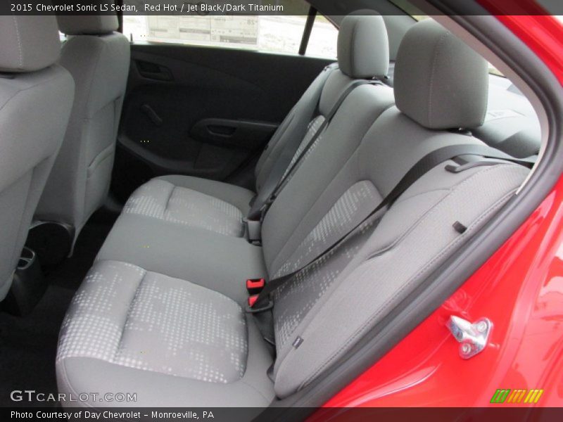 Red Hot / Jet Black/Dark Titanium 2015 Chevrolet Sonic LS Sedan