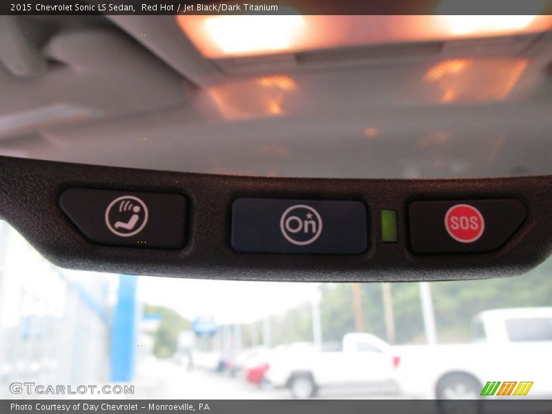 Red Hot / Jet Black/Dark Titanium 2015 Chevrolet Sonic LS Sedan