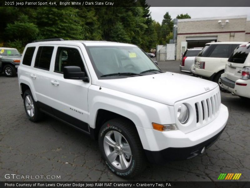 Bright White / Dark Slate Gray 2015 Jeep Patriot Sport 4x4