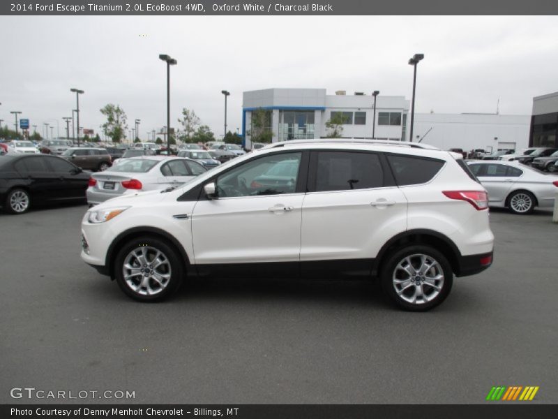 Oxford White / Charcoal Black 2014 Ford Escape Titanium 2.0L EcoBoost 4WD