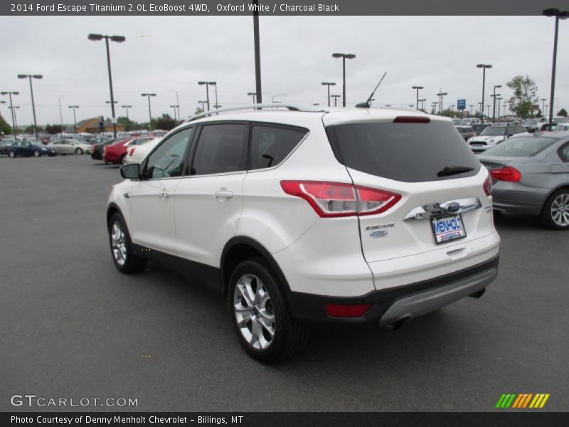 Oxford White / Charcoal Black 2014 Ford Escape Titanium 2.0L EcoBoost 4WD