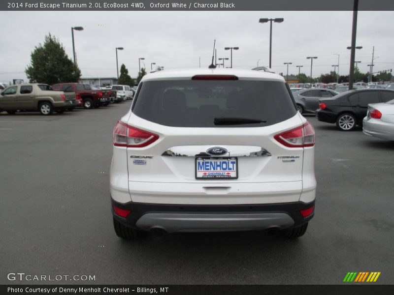 Oxford White / Charcoal Black 2014 Ford Escape Titanium 2.0L EcoBoost 4WD