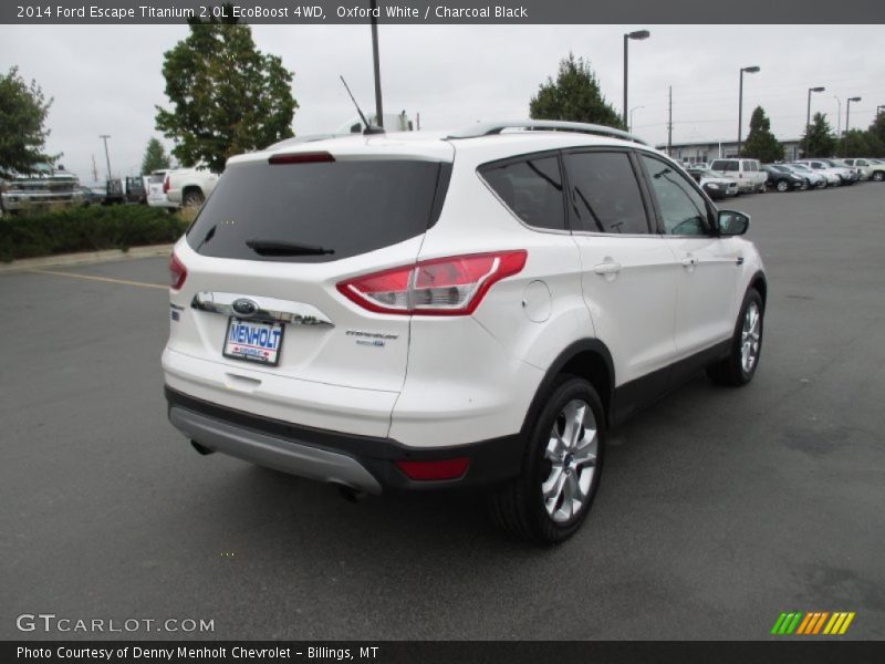 Oxford White / Charcoal Black 2014 Ford Escape Titanium 2.0L EcoBoost 4WD