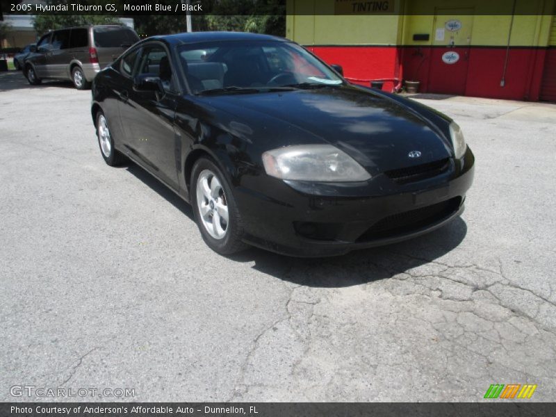 Moonlit Blue / Black 2005 Hyundai Tiburon GS