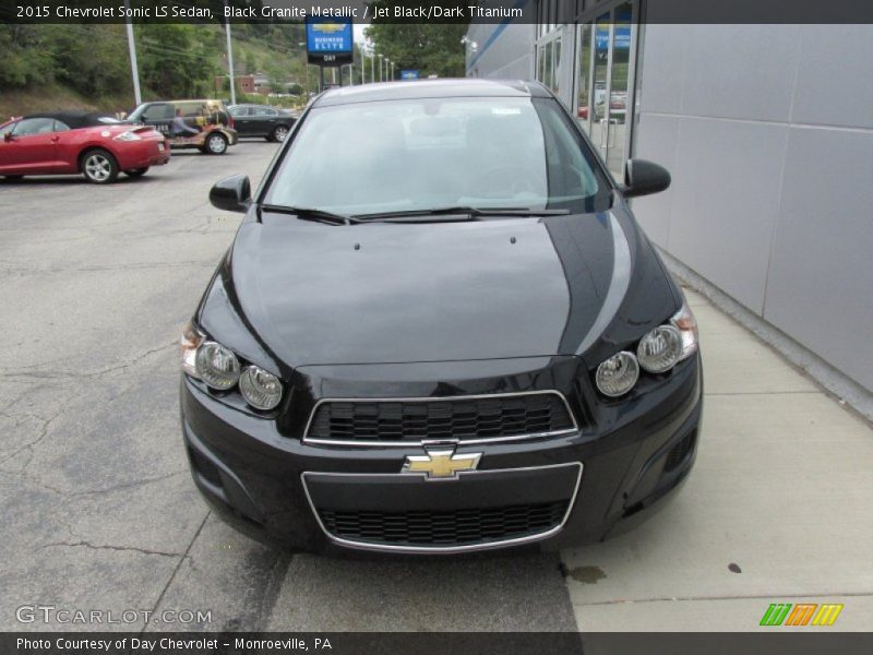 Black Granite Metallic / Jet Black/Dark Titanium 2015 Chevrolet Sonic LS Sedan