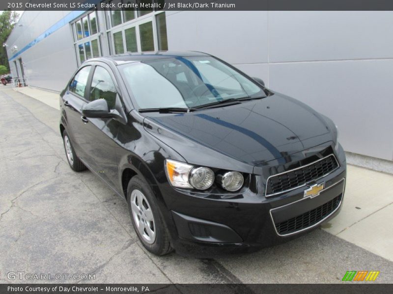 Black Granite Metallic / Jet Black/Dark Titanium 2015 Chevrolet Sonic LS Sedan