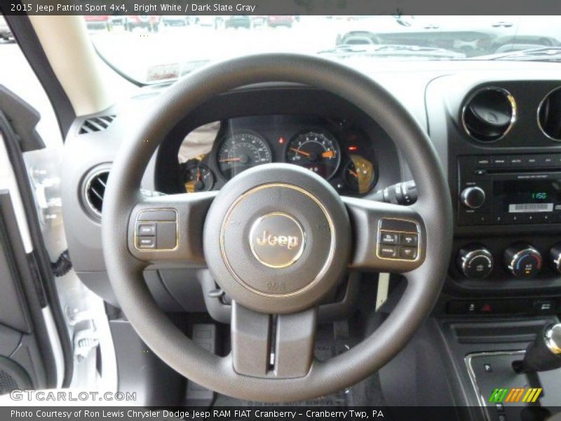 Bright White / Dark Slate Gray 2015 Jeep Patriot Sport 4x4