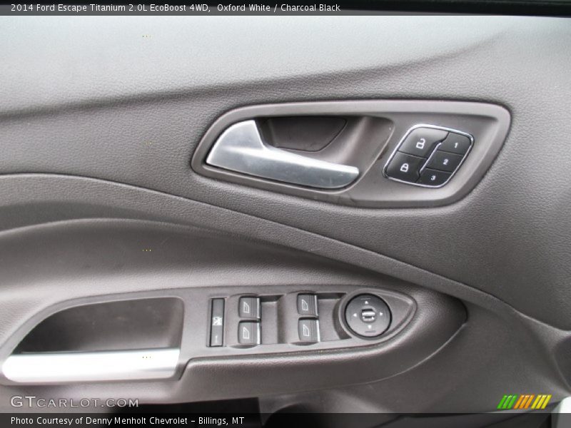 Oxford White / Charcoal Black 2014 Ford Escape Titanium 2.0L EcoBoost 4WD