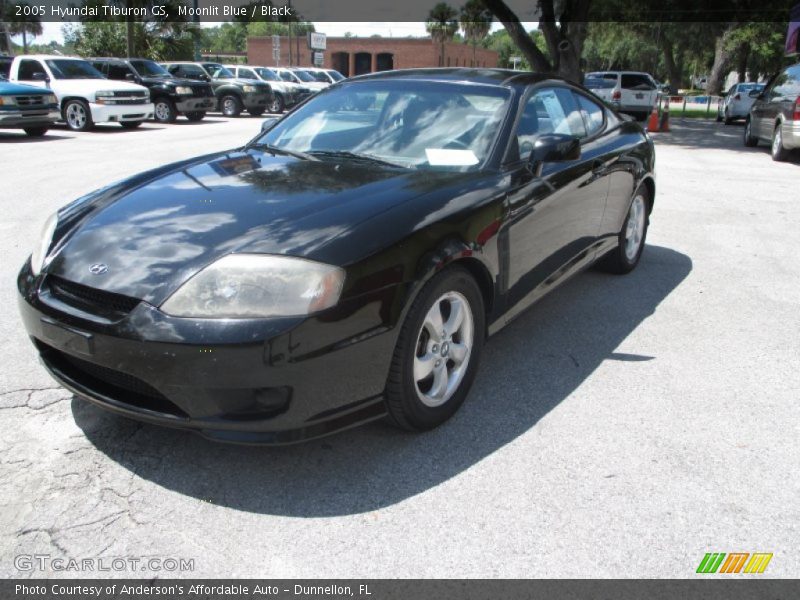 Moonlit Blue / Black 2005 Hyundai Tiburon GS