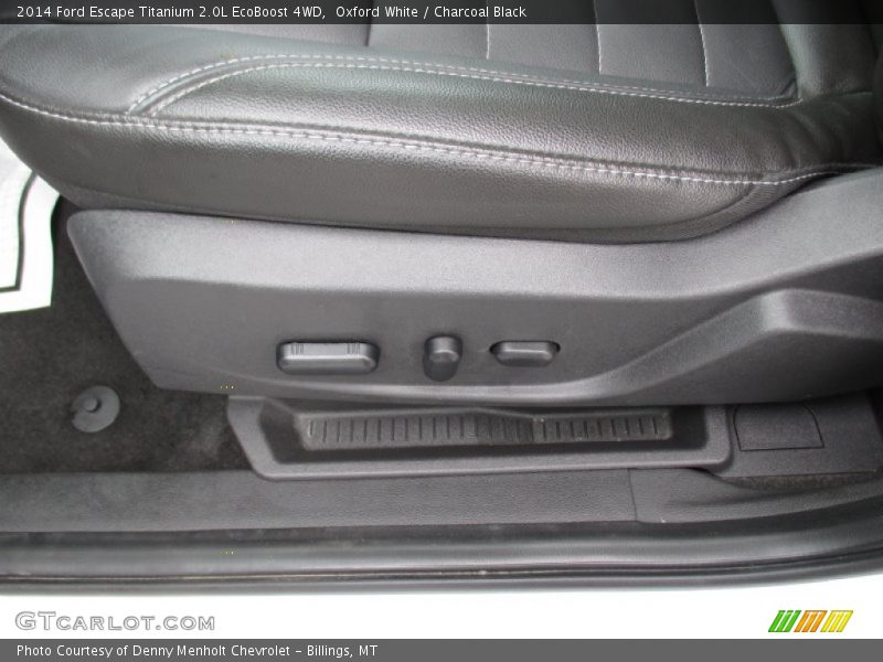Oxford White / Charcoal Black 2014 Ford Escape Titanium 2.0L EcoBoost 4WD