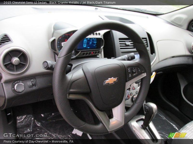 Black Granite Metallic / Jet Black/Dark Titanium 2015 Chevrolet Sonic LS Sedan