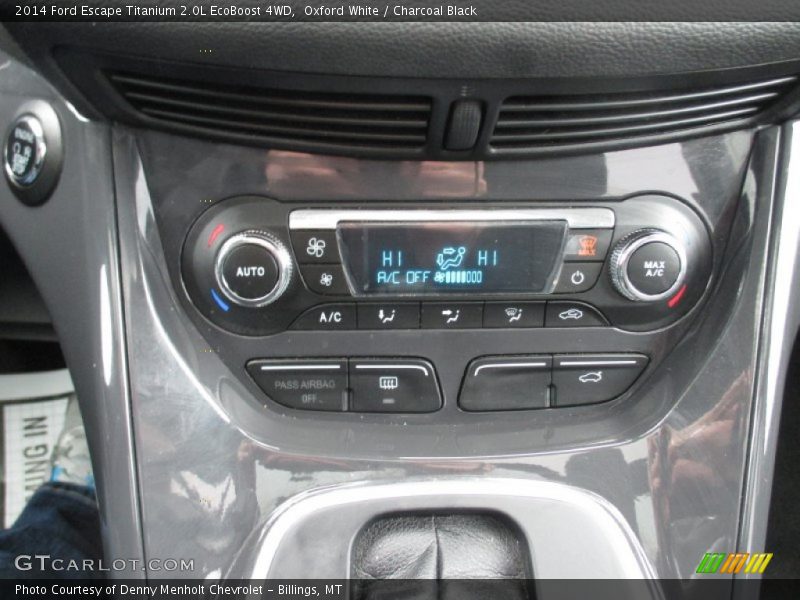 Oxford White / Charcoal Black 2014 Ford Escape Titanium 2.0L EcoBoost 4WD
