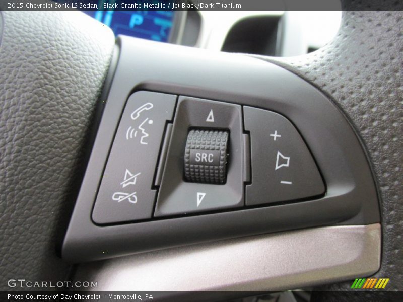 Black Granite Metallic / Jet Black/Dark Titanium 2015 Chevrolet Sonic LS Sedan