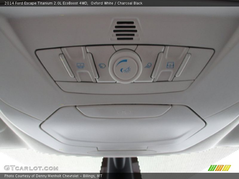 Oxford White / Charcoal Black 2014 Ford Escape Titanium 2.0L EcoBoost 4WD