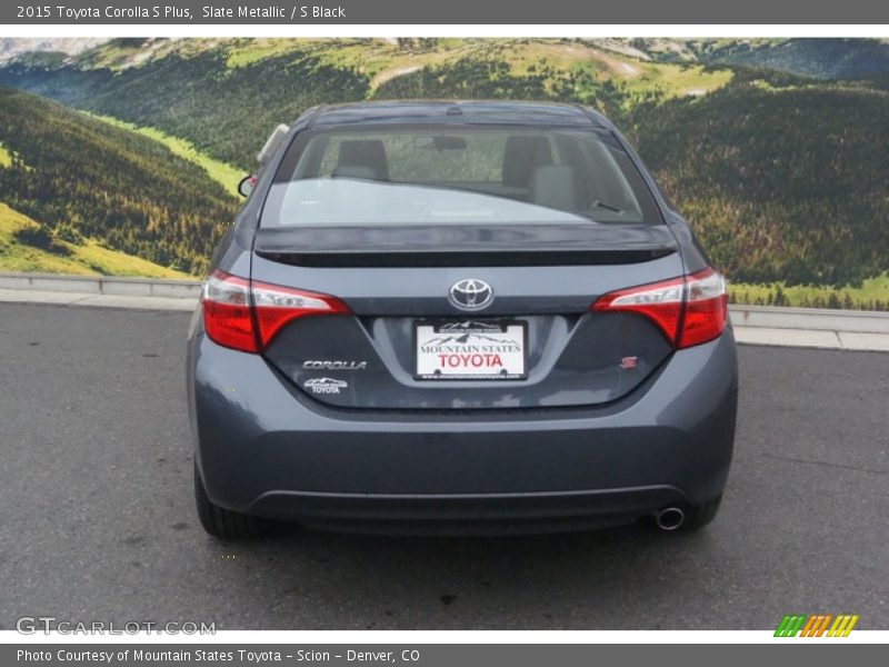 Slate Metallic / S Black 2015 Toyota Corolla S Plus
