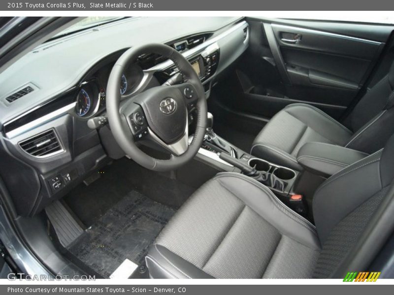 S Black Interior - 2015 Corolla S Plus 