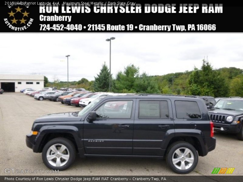 Maximum Steel Metallic / Dark Slate Gray 2015 Jeep Patriot Latitude 4x4
