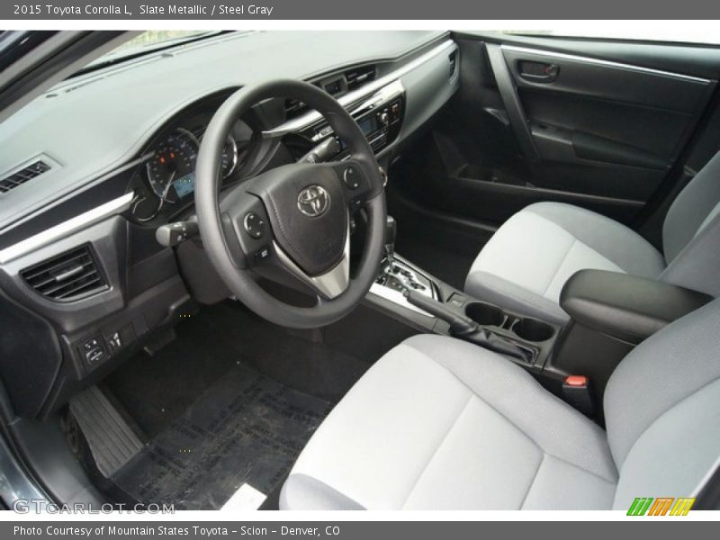 Steel Gray Interior - 2015 Corolla L 