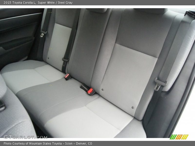 Super White / Steel Gray 2015 Toyota Corolla L