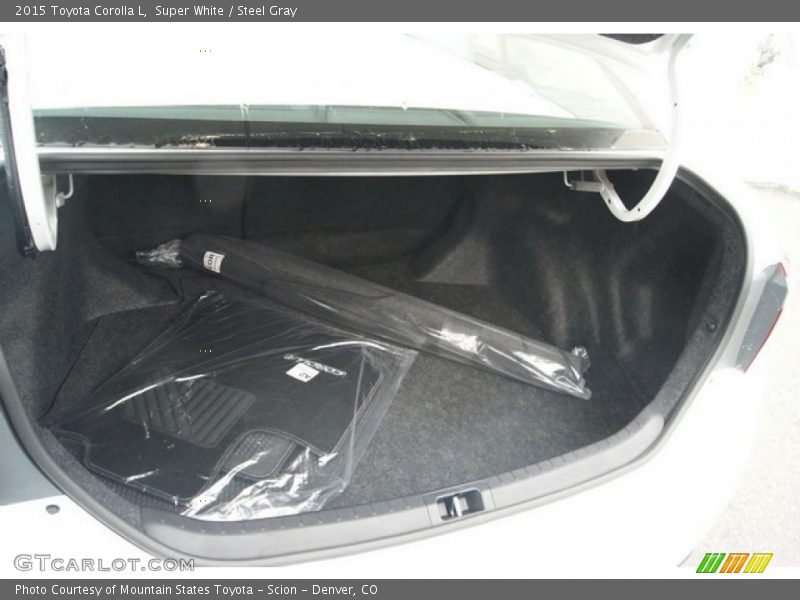 Super White / Steel Gray 2015 Toyota Corolla L