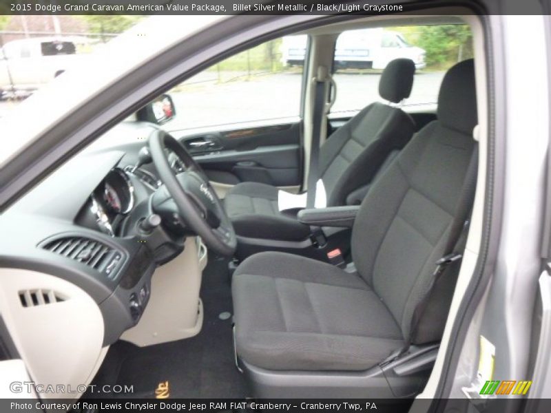 Billet Silver Metallic / Black/Light Graystone 2015 Dodge Grand Caravan American Value Package
